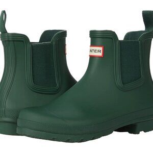 NEW HUNTER Original Chelsea Rain Boots - Waterproof in green For Women 725 6s3